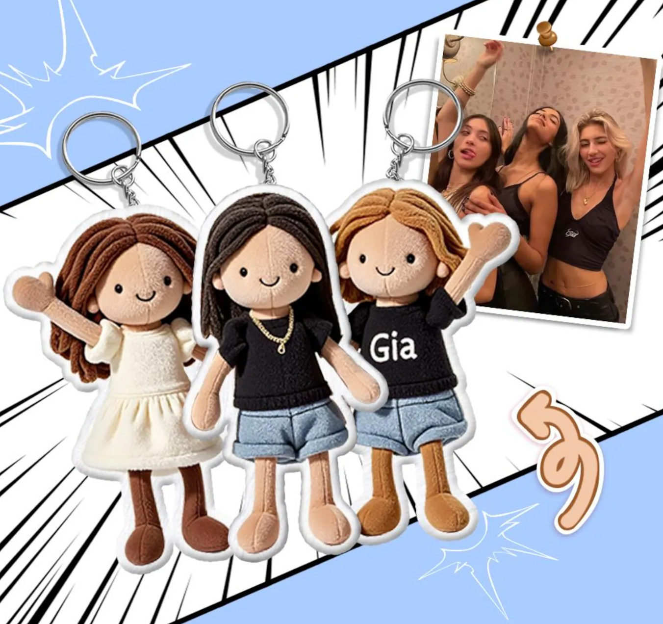 Customized Plush Custom Photo - Printed Plush Doll - Gift For Dad