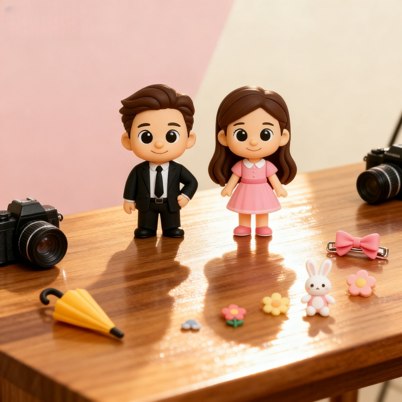 Custom 3D Action Figure From Photo – Personalized Cute Girl Figurine | Custom 3D Mini Figure Gift for Kids