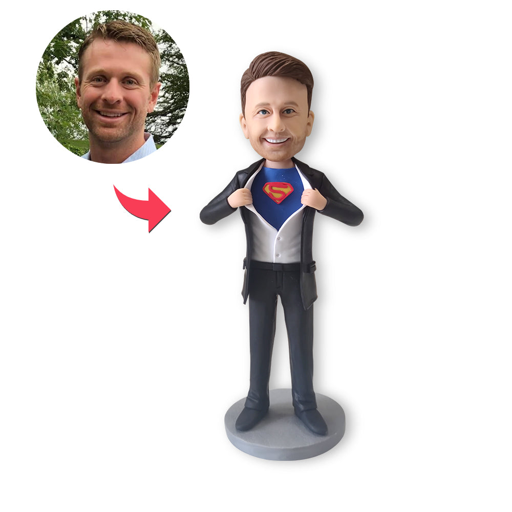 Example Custom Bobblehead Personalized Superman Bobbleheads Gift For Dad