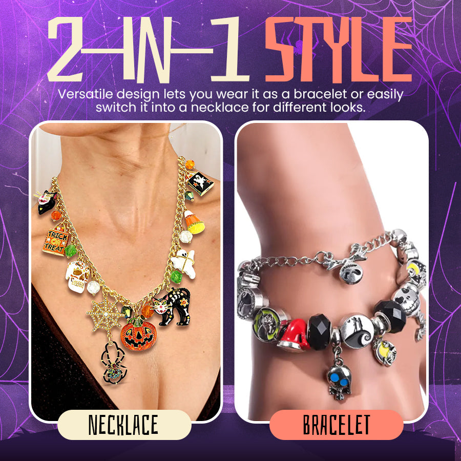 "Spooky Sparkle" Limited Edition Mystery Blind Box Halloween Charm Bracelet - Bewitchingly Beautiful Jewelry 🎃