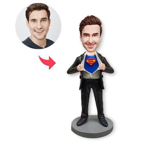 Custom Bobblehead Personalized Bobbleheads Super Dad Gift For Dad Bobblehead Gift