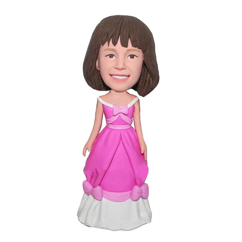 Custom Bobblehead Snow White Dress Doll From Photo