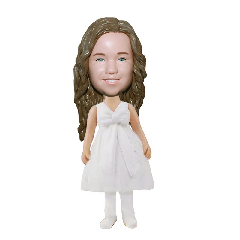 Custom Bobbleheads Flower Girl Doll