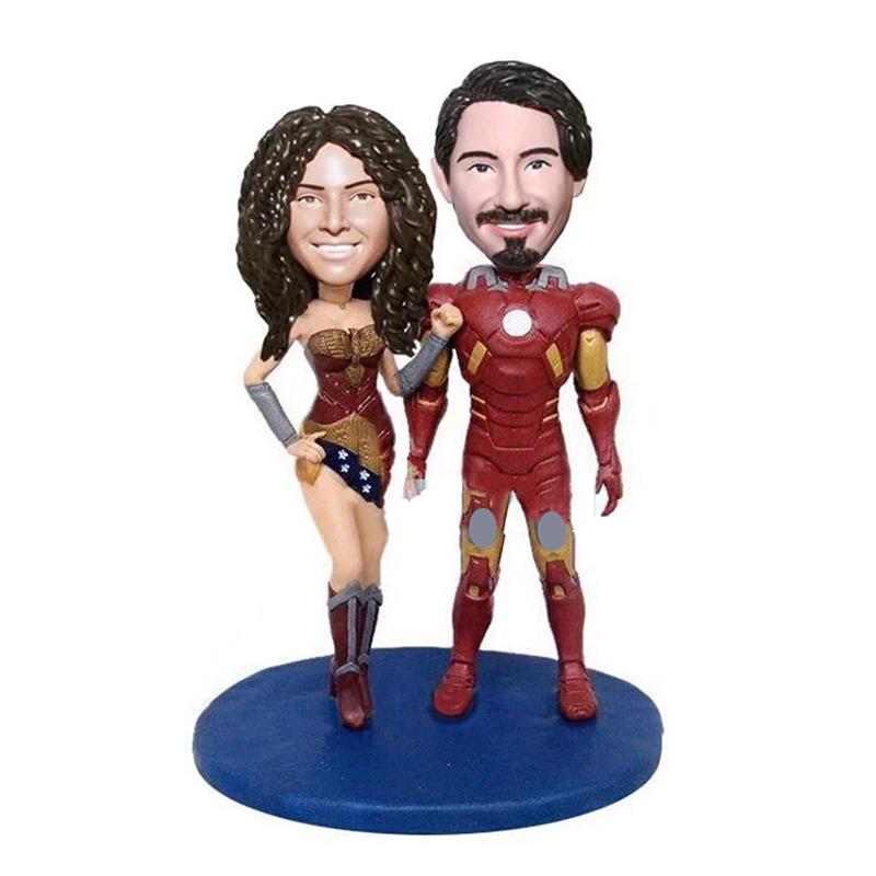 Make Your Own Superman Couple Bobble Head
