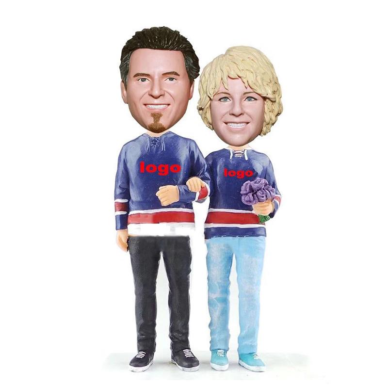 Make You Own Sports Couple Bobble Head Doll
