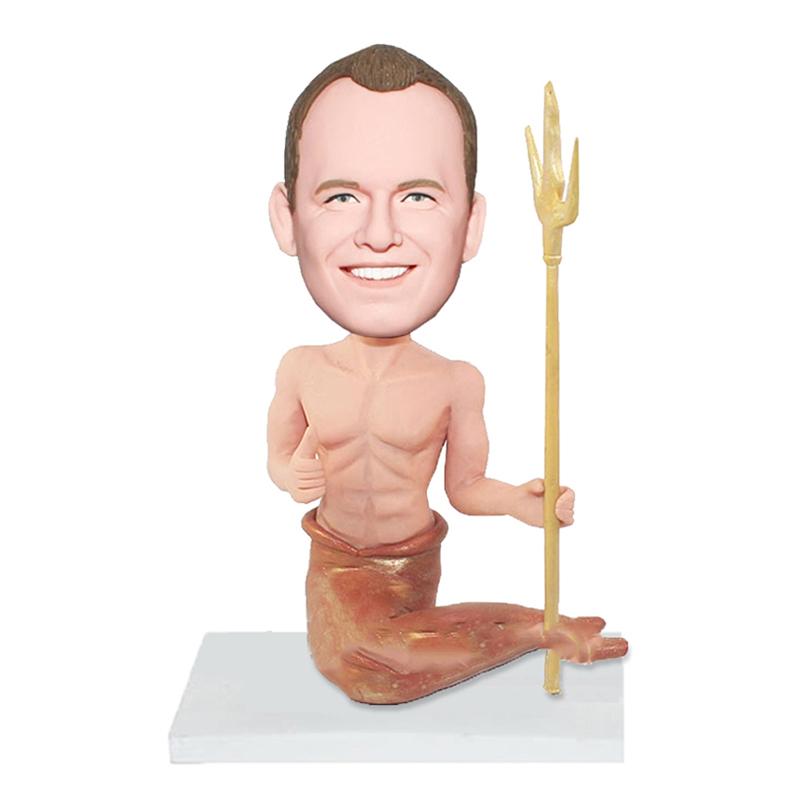 Custom Merman Trident Bobble Heads