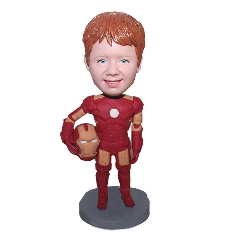Custom Boy Iron Man Bobblehead