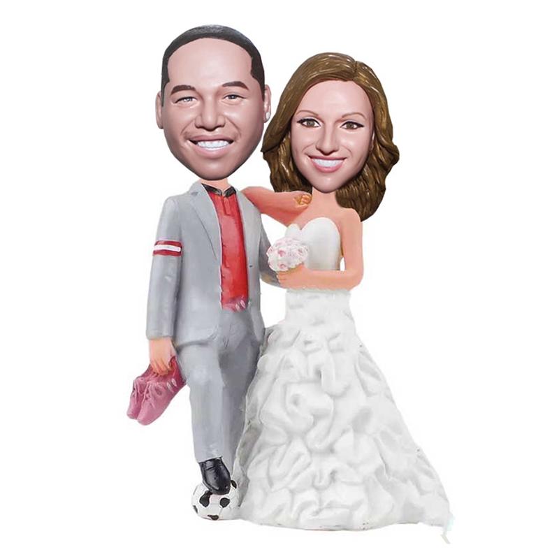 Custom Bobbleheads For Wedding Cake