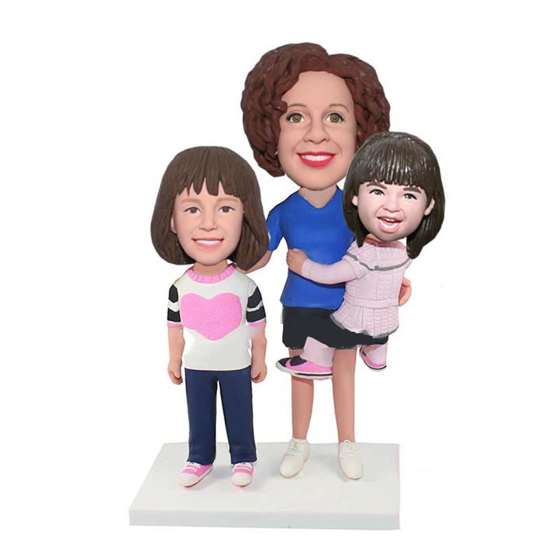 Custom Baby And Mother Bobblehead