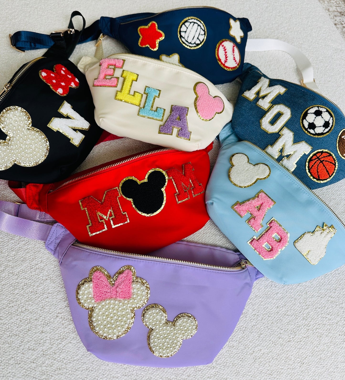 Custom Embroidered Fanny Pack - Adjustable Waist Bag - Personalized Bachelorette Gift - Bridesmaid Proposal - Festival Essentials - Travel & Gym Accessory