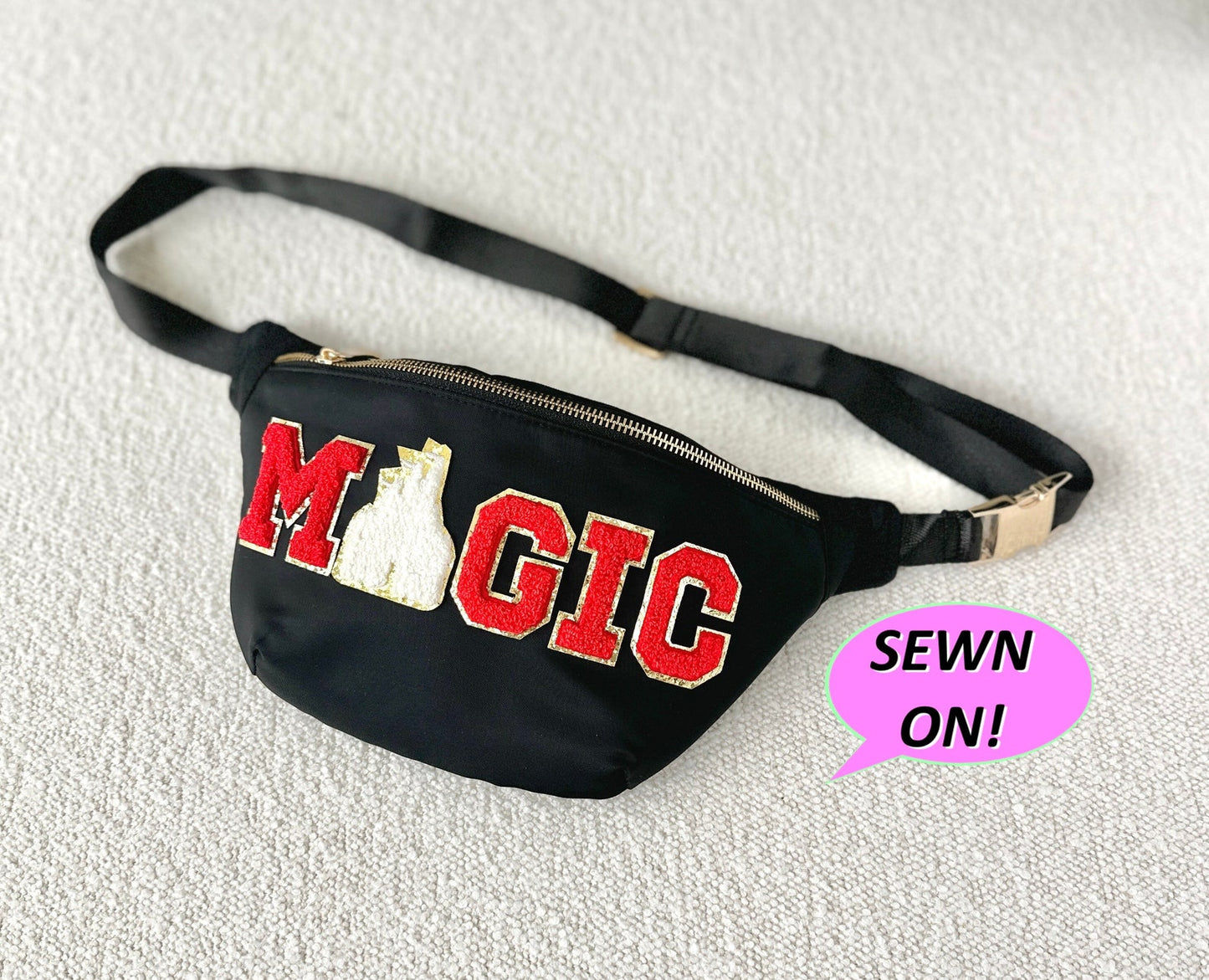 Custom Embroidered Fanny Pack - Adjustable Waist Bag - Personalized Bachelorette Gift - Bridesmaid Proposal - Festival Essentials - Travel & Gym Accessory