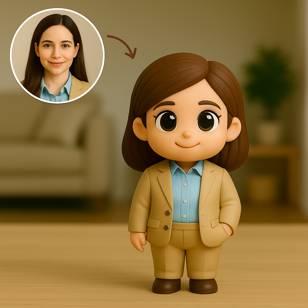 Custom Teacher Cartoon Keychain – 3D or 2D Acrylic Style for Unique Gift