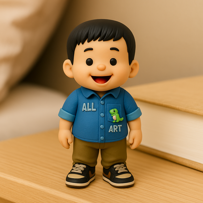 Personalized Mini Me Figure Keychain - A Fun & Unique Gift Idea for Colleagues and Friends