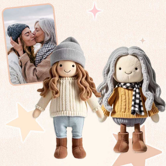 Personalized Photo - Printed Plush Doll - Ideal Gift For Mom