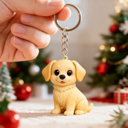 Custom 3D Pet Keychain/Figurine from Your Photo – Personalized Mini Pet Figurine Gift