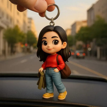 Custom 3D Keychain Gift Set - Personalized Matching Couple Keychains for Him and Her