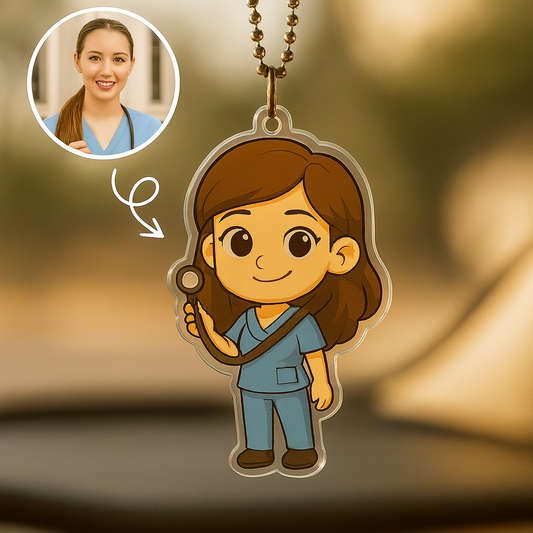 Custom Anniversary Car Hanger, Personalized Wedding Date Gift, Years Together Car Ornament, Love Story Car Decor