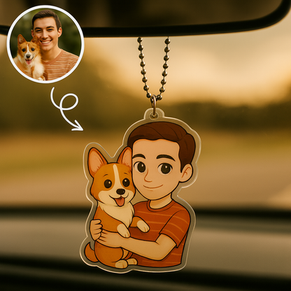 Personalized Birthday Gift Car Hanger, Custom Age Number Car Ornament, Special Birthday Car Accessory