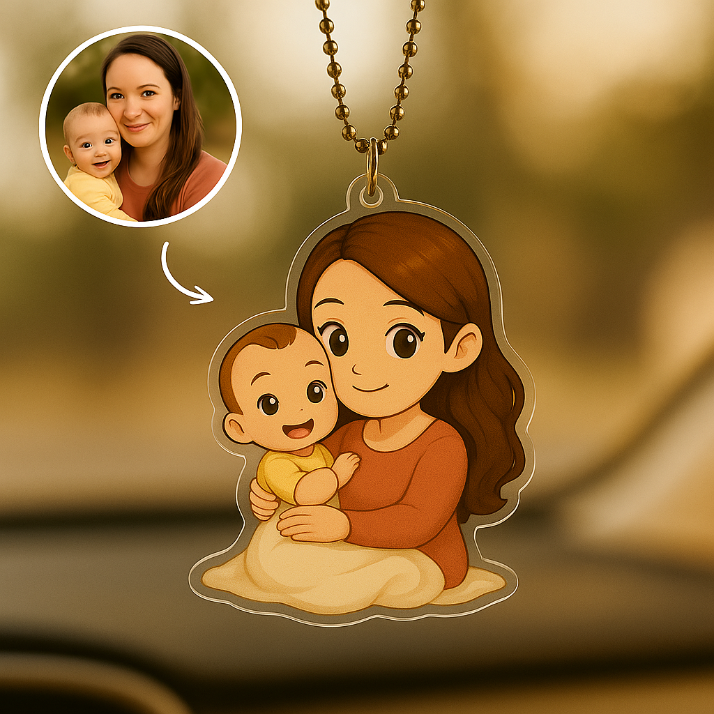 Personalized Graduation Car Hanger, Custom Grad Photo Gift, Class Year Car Ornament, Achievement Celebration