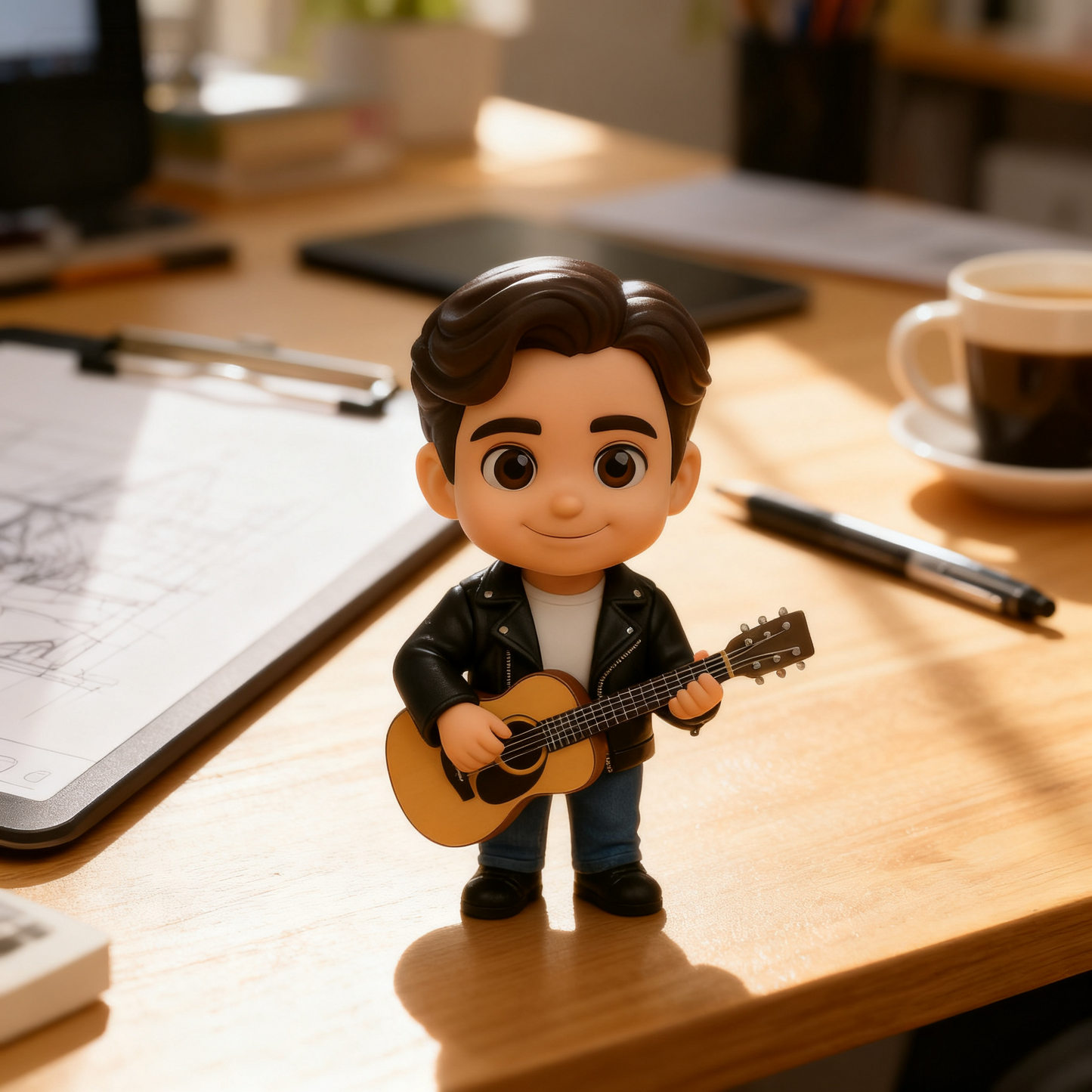 Custom 3D Action Figure From Photo Personalized Musician Figurine Custom 3D Mini Figure Gift for Music Lovers
