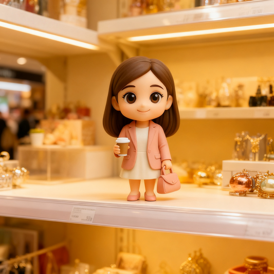 Custom 3D Action Figure From Photo Personalized Businesswoman Figurine Custom 3D Mini Figure Gift for Professional Women