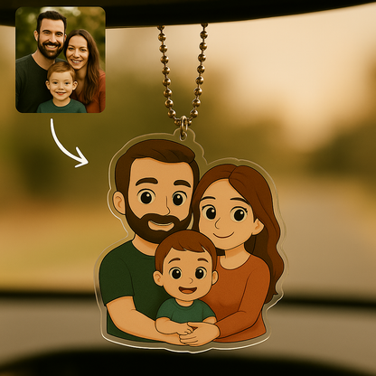 Custom Sports Photo Car Hanger, Personalized Team Player Gift, Basketball Soccer Baseball Car Accessory