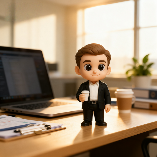 Custom 3D Action Figure From Photo Personalized Painter Figurine Handmade Artist Mini Figure Gift