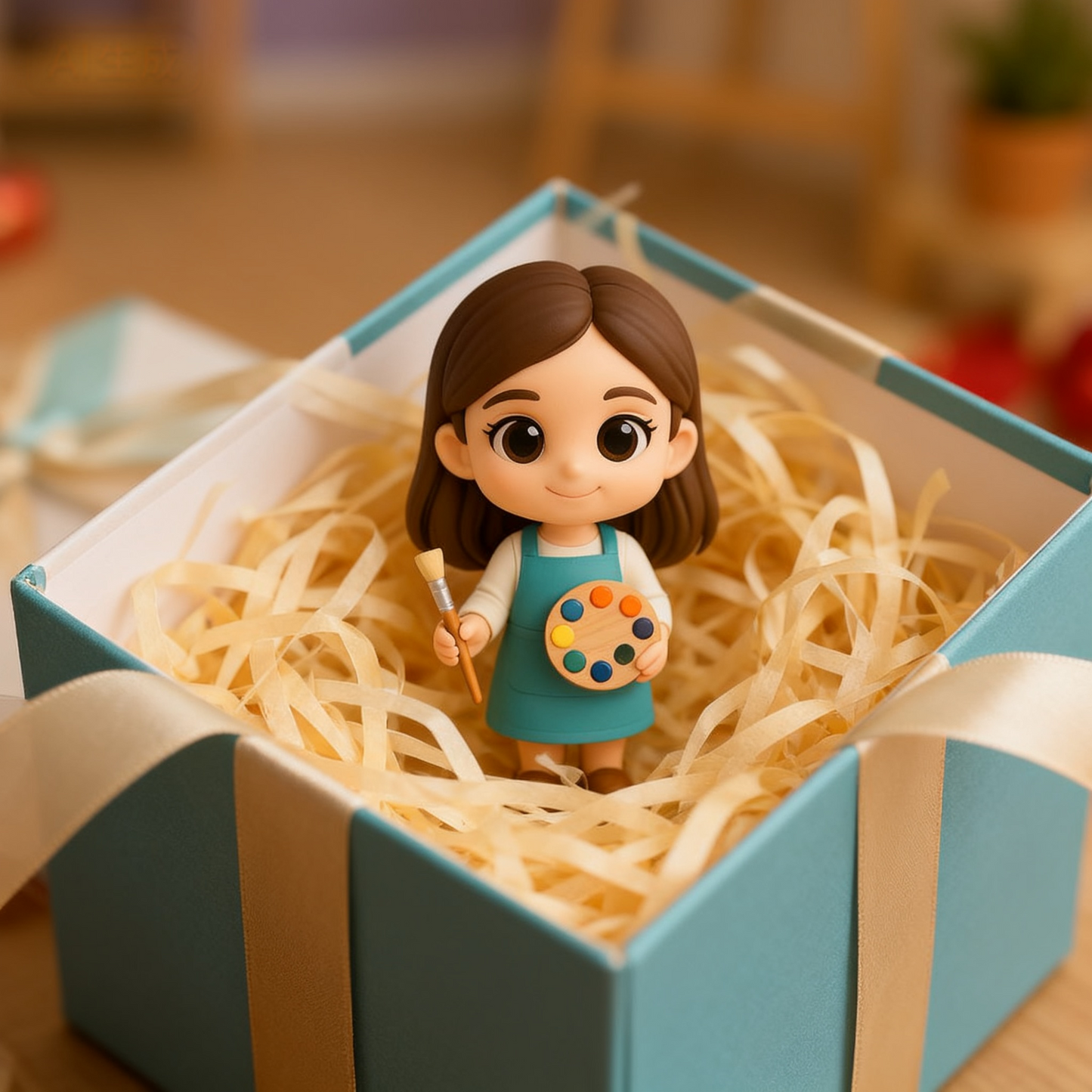 Custom 3D Action Figure From Photo Personalized Artist Figurine Custom 3D Painter Mini Figure Gift