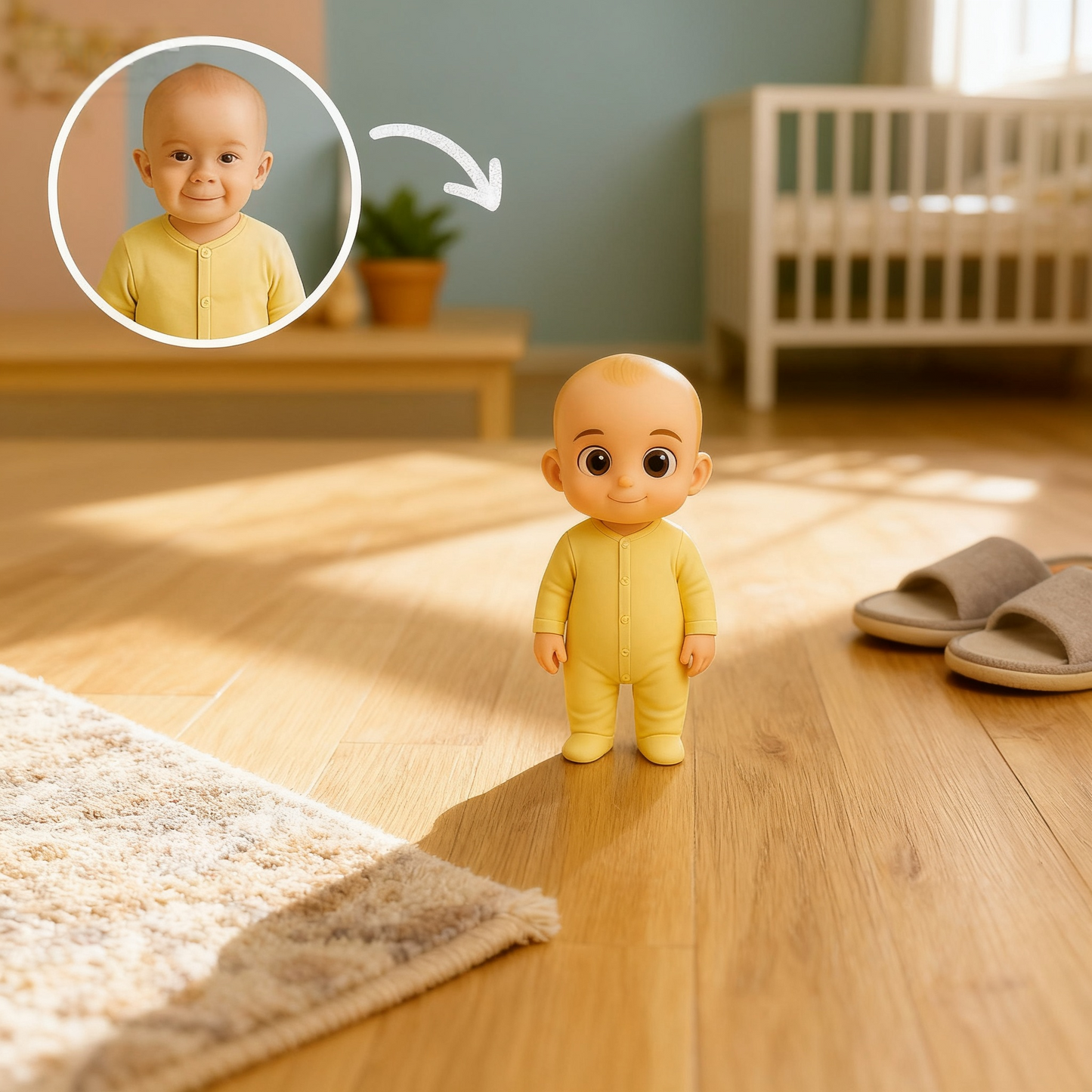 Custom 3D Action Figure From Photo Personalized Baby Figurine Custom 3D Mini Baby Figure Gift