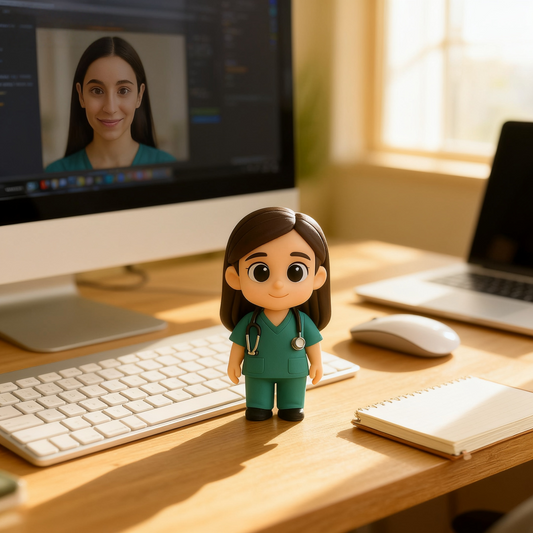 Custom 3D Doctor Figurine From Photo Unique Personalized Gift for Medical Professionals