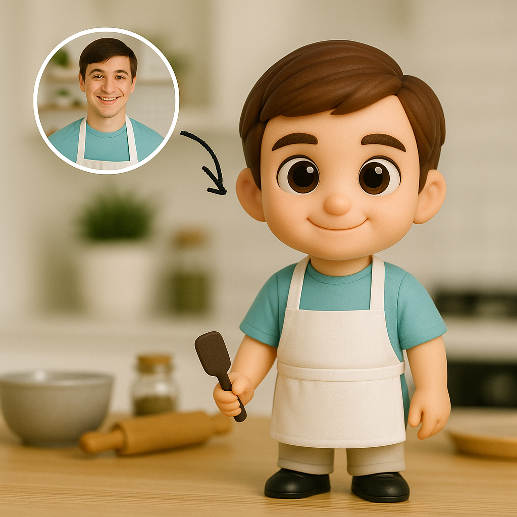 Custom 3D Action Figure From Photo Personalized Male Figurine Custom 3D Mini Figure Gift for Him