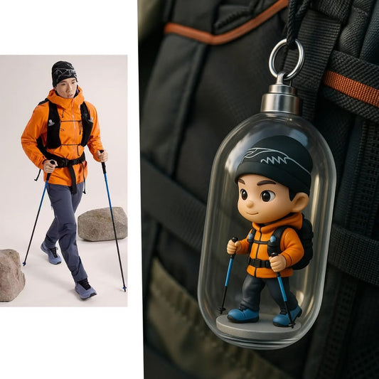 3D Mini Me Keychain - Personalized Figurine Gift for Him or Her - Custom Couple Gift