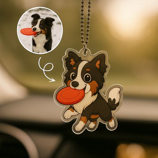 Custom Family Photo Car Hanger, Personalized Acrylic Family Tree Car Ornament, Unique Mother's Day Gift Idea