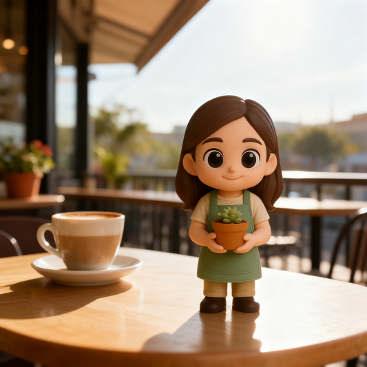 Custom 3D Action Figure From Photo Personalized Gardener Figurine Custom 3D Mini Figure Gift for Plant Lovers