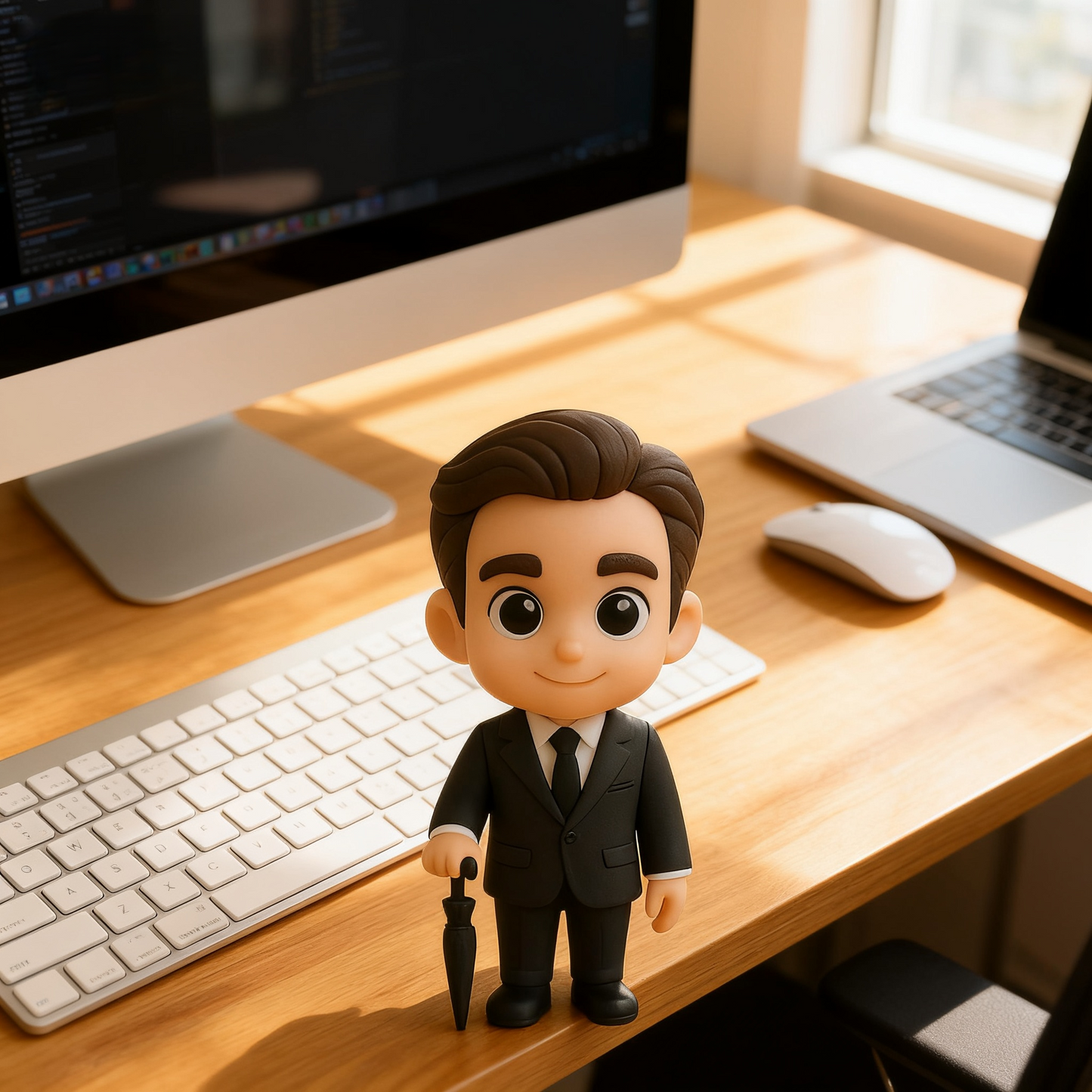 Custom 3D Action Figure From Photo Personalized Office Worker Figurine Custom 3D Business Mini Figure Gift