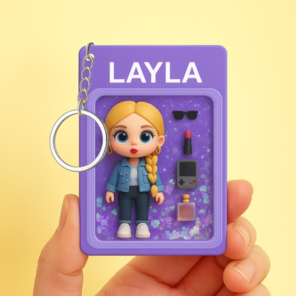 Custom Character Acrylic Keychain & 3D Clay Figurine – Personalized Gift for Kids & Fans