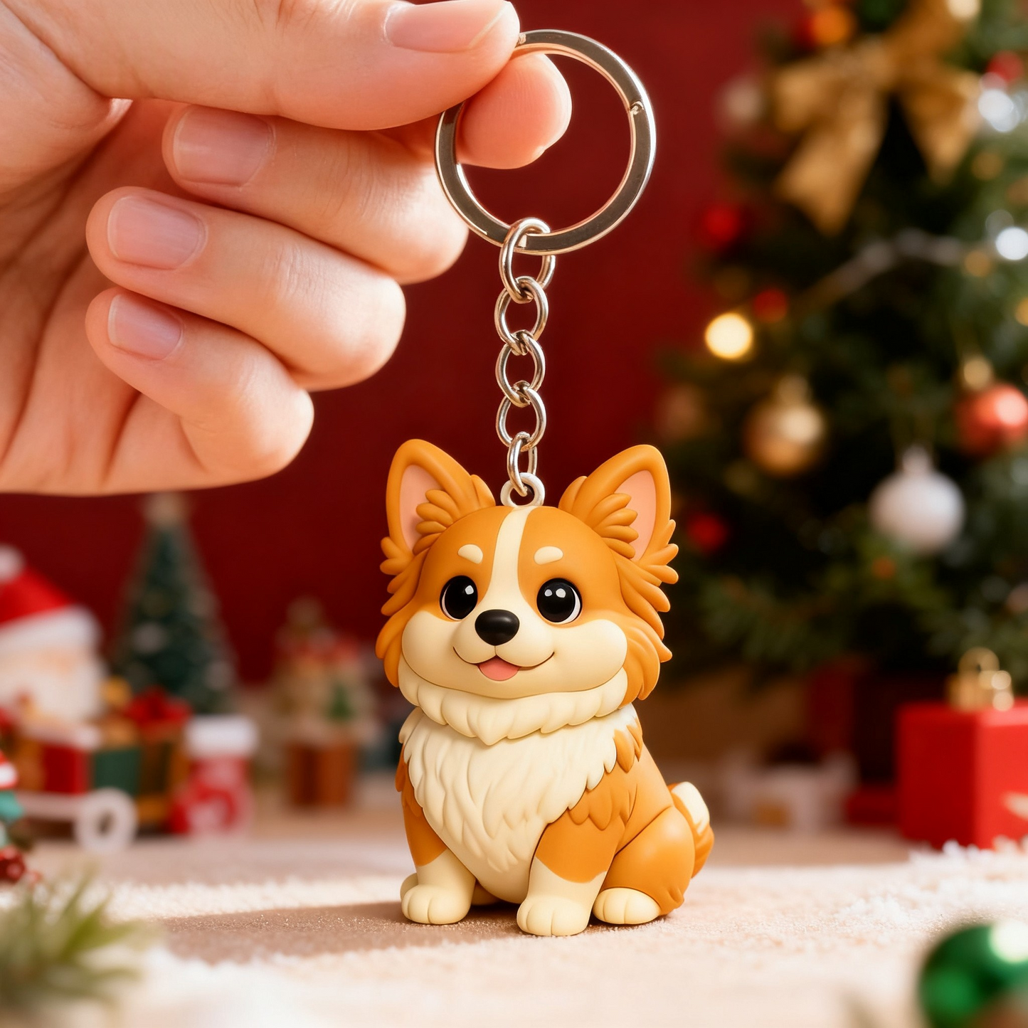 Custom 3D Pet Keychain/Figurine from Your Photo – Personalized Mini Pet Figurine Gift