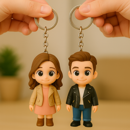 Custom 3D Figure Keychain From Photo Personalized Teacher Keychain Gift For Educators