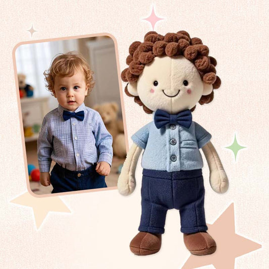 Plush Doll with Photo Print and Custom Face - Mother's Day Gifts