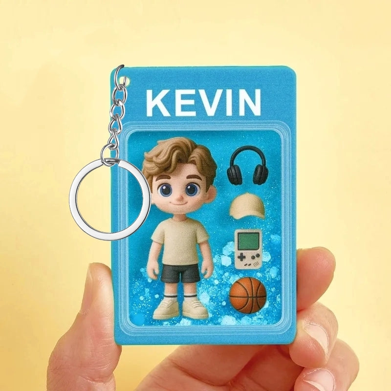 Custom Character Acrylic Keychain & 3D Clay Figurine – Personalized Gift for Kids & Fans