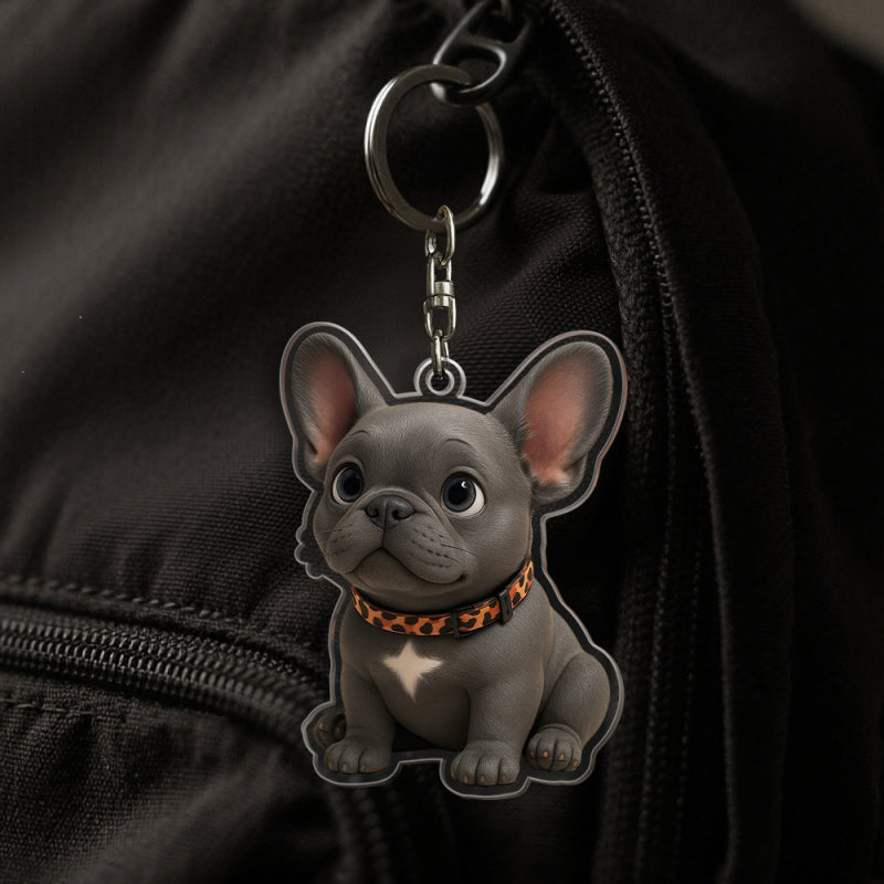 Custom Acrylic Cartoon Keychain － Personalized Photo Keychain － Unique Couple Gift for Her － Birthday Valentine's Anniversary Gift