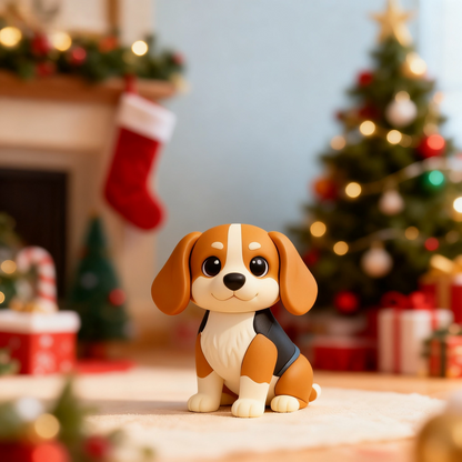 Custom 3D Pet Keychain/Figurine from Your Photo – Personalized Mini Pet Figurine Gift