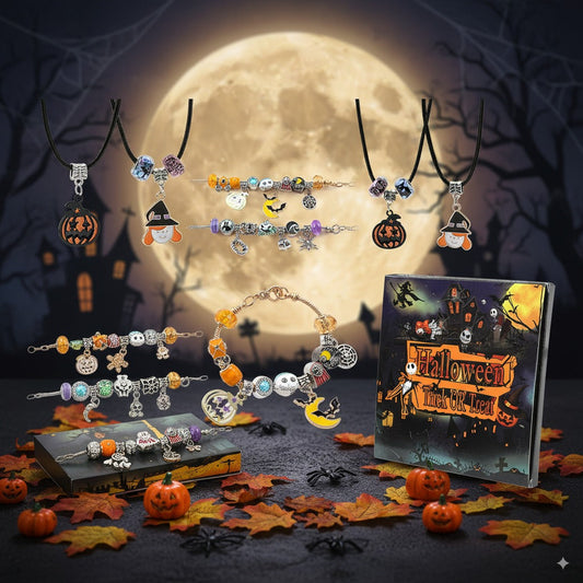 "Spooky Sparkle" Limited Edition Mystery Blind Box Halloween Charm Bracelet - Bewitchingly Beautiful Jewelry 🎃