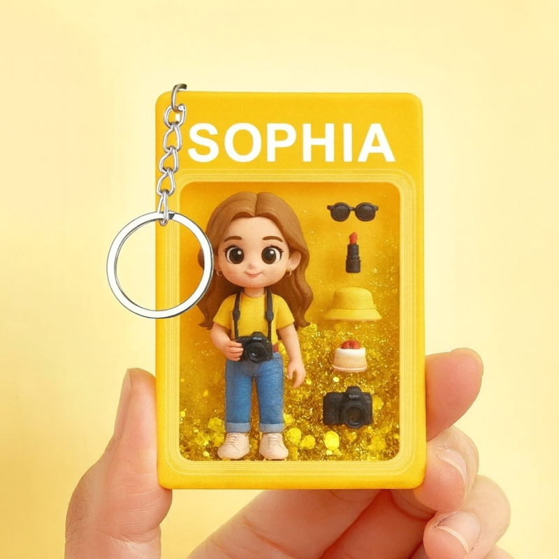 Custom Character Acrylic Keychain & 3D Clay Figurine – Personalized Gift for Kids & Fans