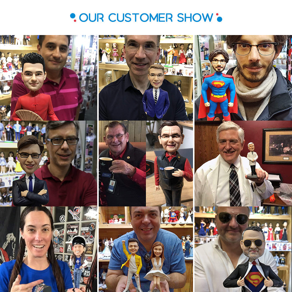 Custom Bobblehead Personalized Bobbleheads Unique Gifts For Him Design With His Photo
