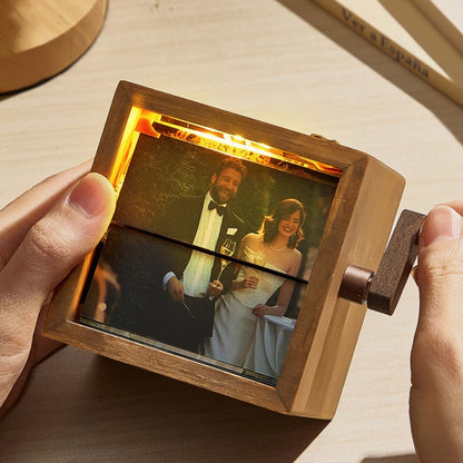 Unique weddings Gifts - Custom Photo Flipbook Animation Machine with Hand Crank & Light