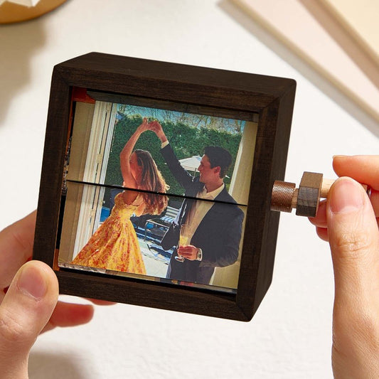 Unique weddings Gifts - Custom Photo Flipbook Animation Machine with Hand Crank & Light