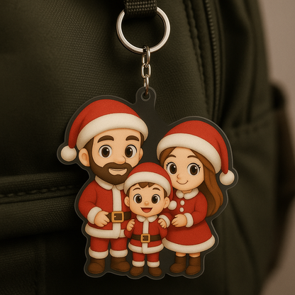 Acrylic Cartoon Keychain – Custom Photo Figure Charm for Bags & Backpacks