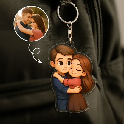 Acrylic Cartoon Bag Charm – Create Your Own Custom Figure Keychain Gift