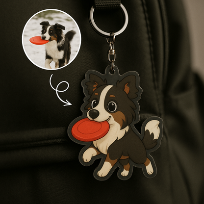 Unique Custom Acrylic Cartoon Keychain – Personalized Photo Charm for Backpack Decoration